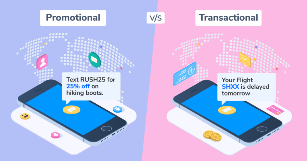 What Differs Between Transactional and Promotional Messages?